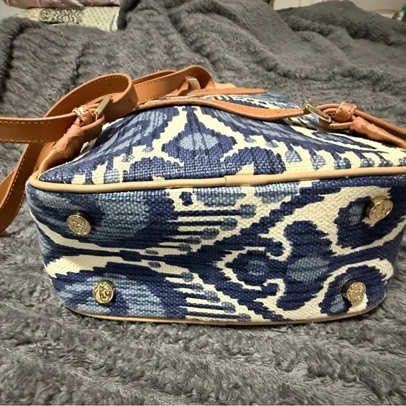 Spartina 449 Navy and Beige Patterned Backpack - Picture 6 of 9